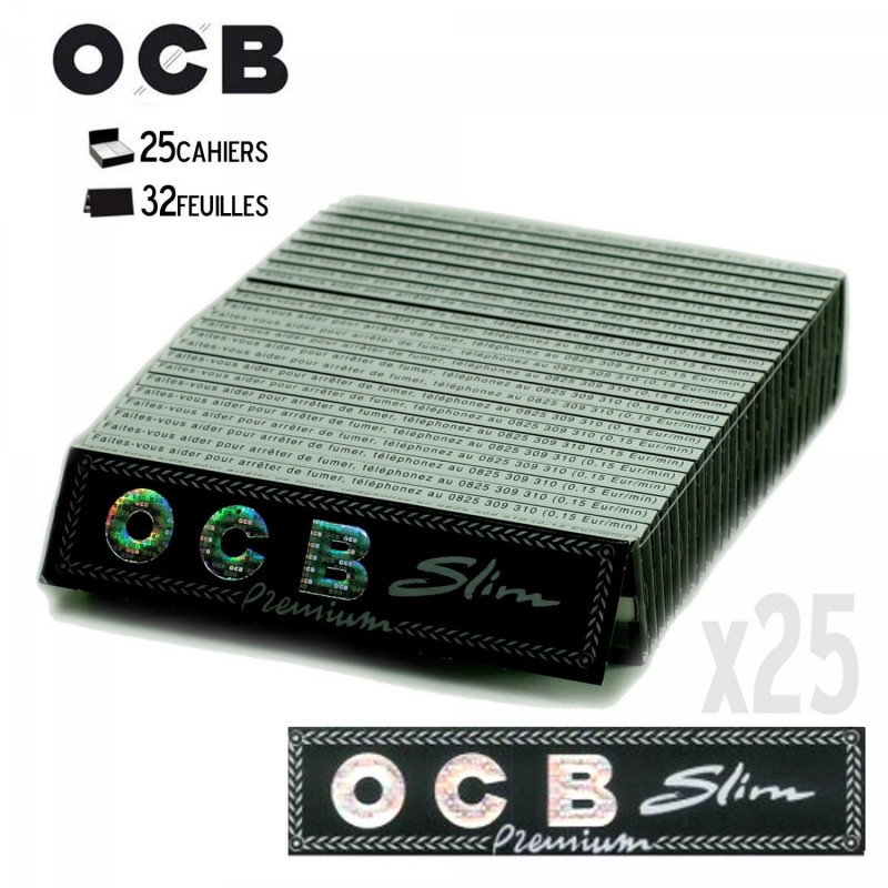 Lot de 25 carnets OCB slim premium