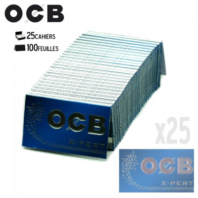 Lot de 25 carnets de papier court à rouler OCB xpert