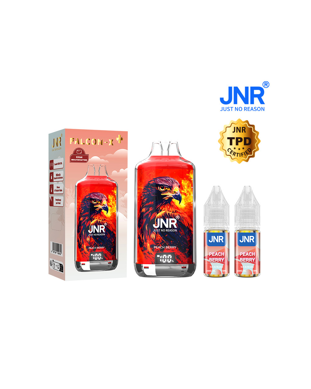 Peach berry - Falcon-X - JNR - 28000 Puffs