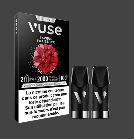 VUSE Saveur fraise ice Recharges Ultra en 10mg de nicotine
