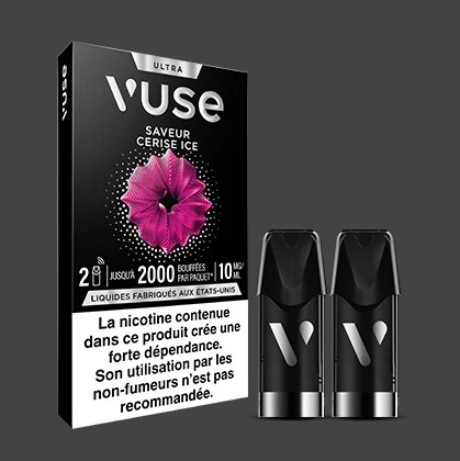VUSE Saveur cerise ice Recharges Ultra en 10mg de nicotine