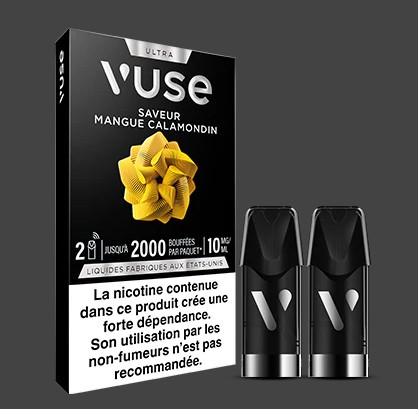 VUSE Saveur mangue calamondin Recharges Ultra en 10mg de nicotine