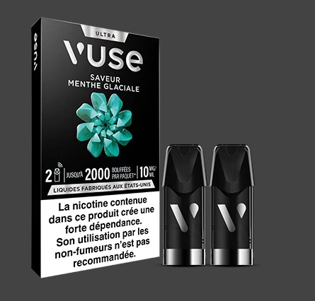 VUSE Saveur menthe glaciale Recharges Ultra en 10mg de nicotine
