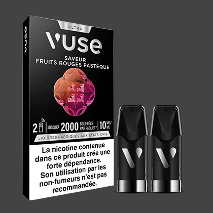 VUSE Saveur fruits rouges pastèque Recharges Ultra en 10mg de nicotine