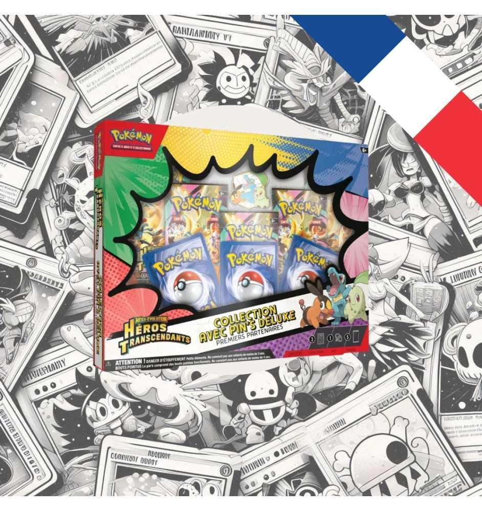 Coffret Pokemon deluxe pin box héros transcendants ME 2.5 fr